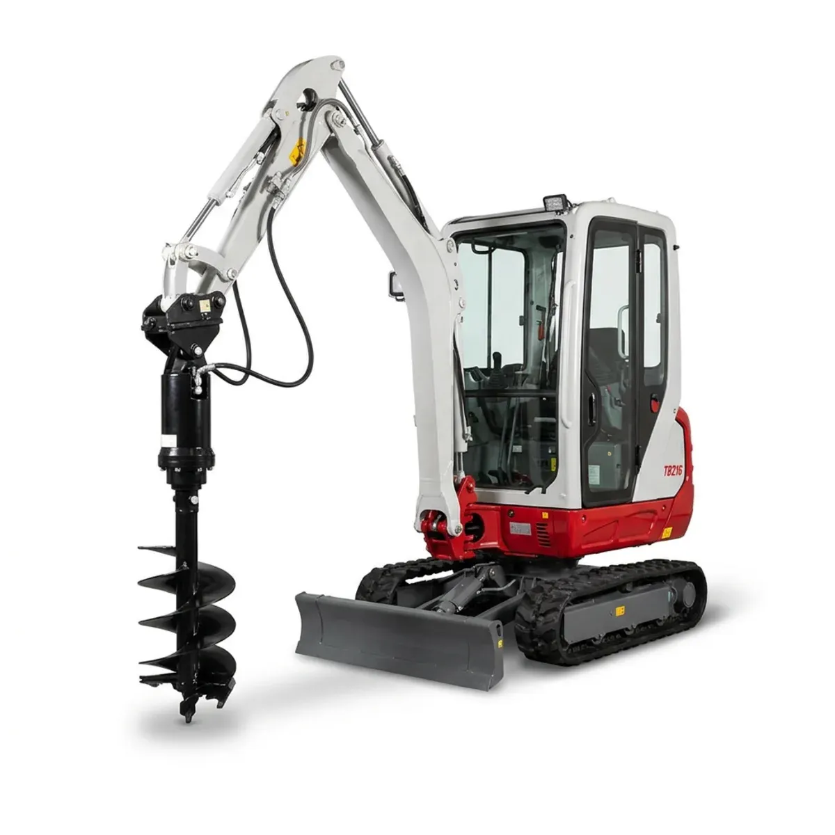 Takeuchi TB216 Minibagger mit Erdbohrer