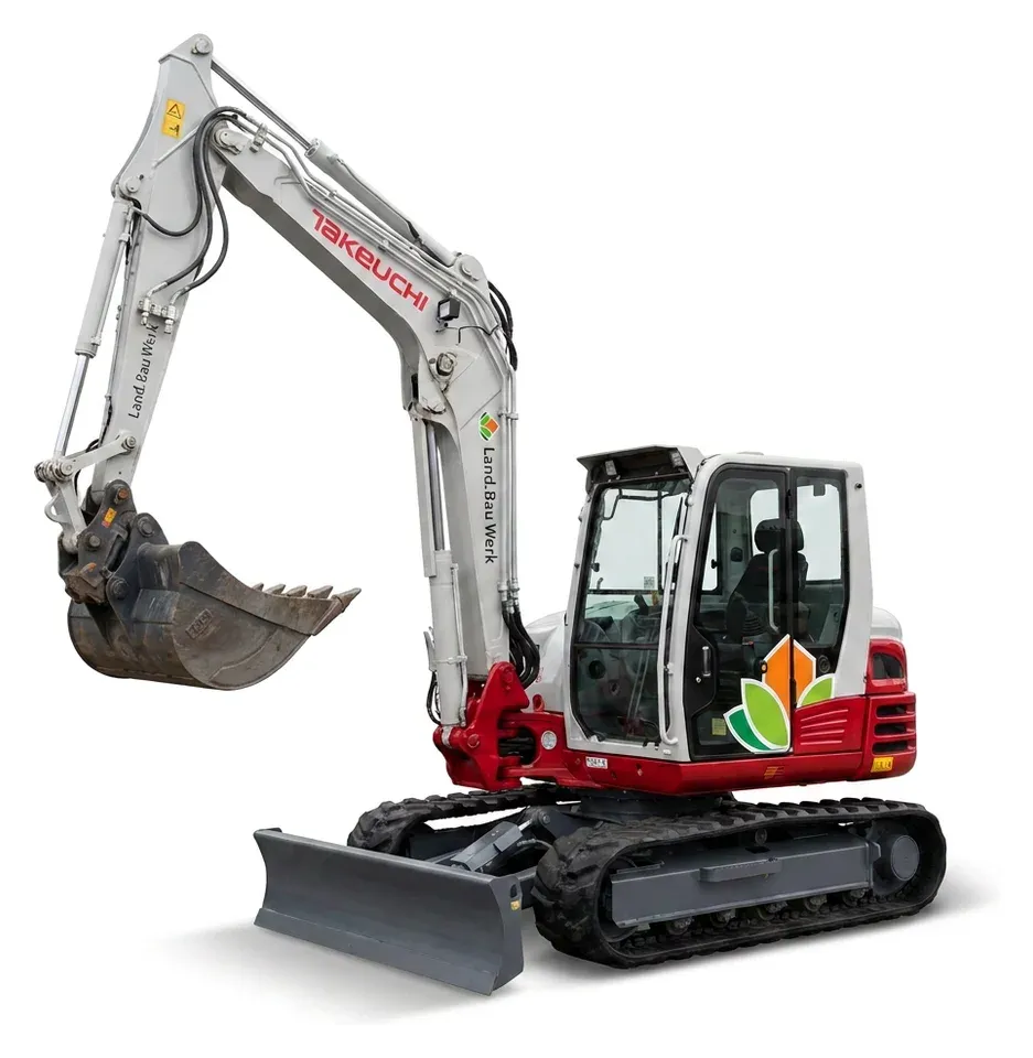 Takeuchi TB290 Kompaktbagger mit Moorketten für Arbeiten auf Nassflächen